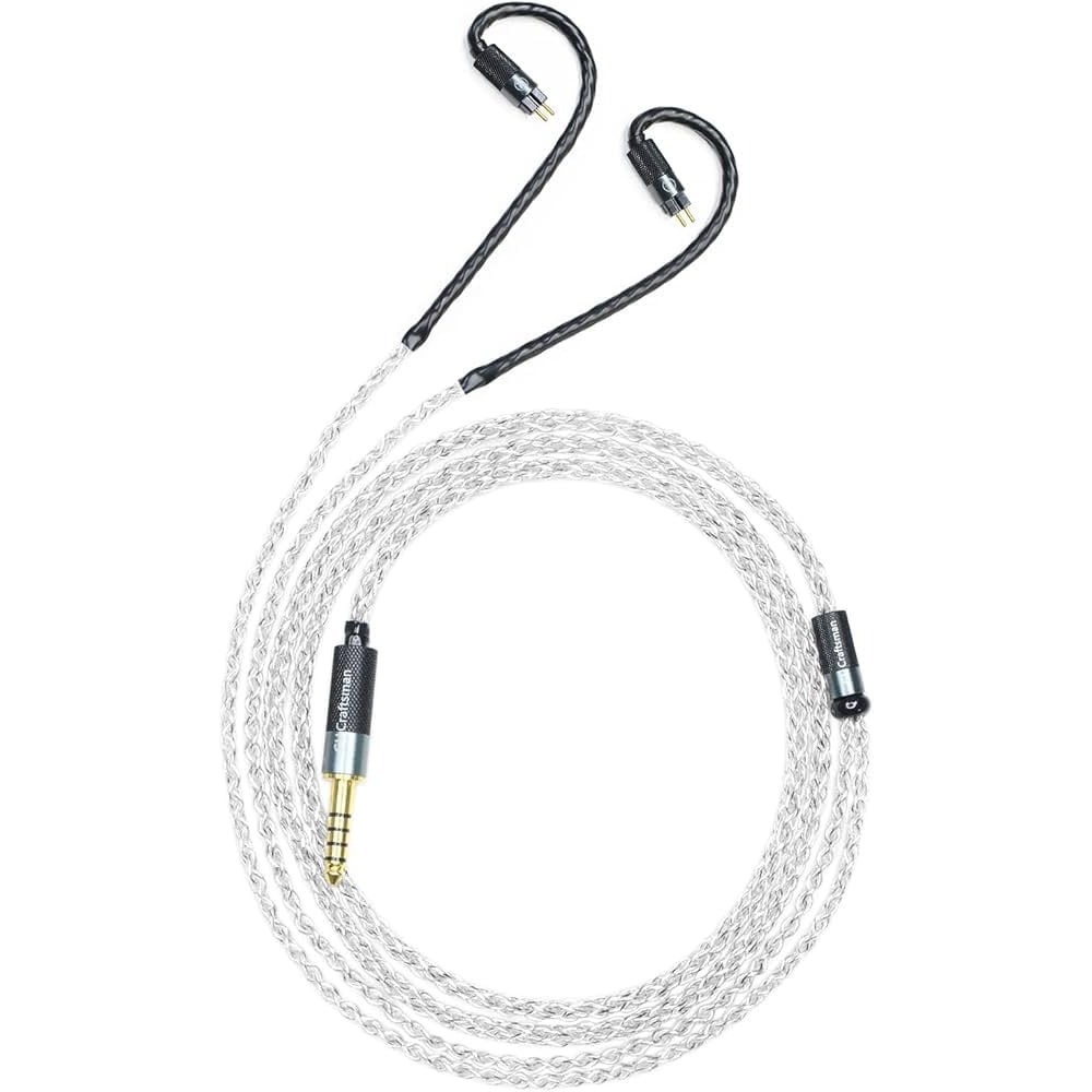 0.78mm 2Pin 4.4mm 5N OFC Silver Plating+Graphene Cables for Audeze iSINE20